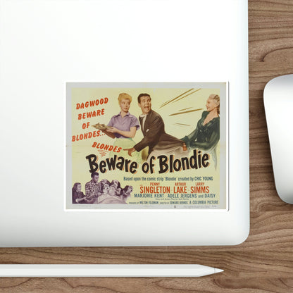 Beware of Blondie 1950 Movie Poster STICKER Vinyl Die-Cut Decal-The Sticker Space