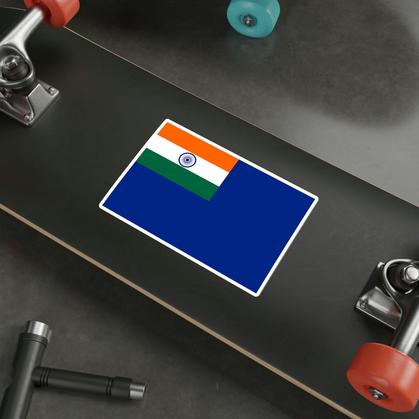 Blue Ensign of India (India) STICKER Vinyl Die-Cut Decal-The Sticker Space