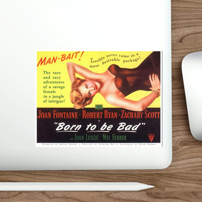 Born to Be Bad 1950 Movie Poster STICKER Vinyl Die-Cut Decal-The Sticker Space