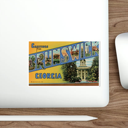 Brunswick GA (Greeting Cards) STICKER Vinyl Die-Cut Decal-The Sticker Space