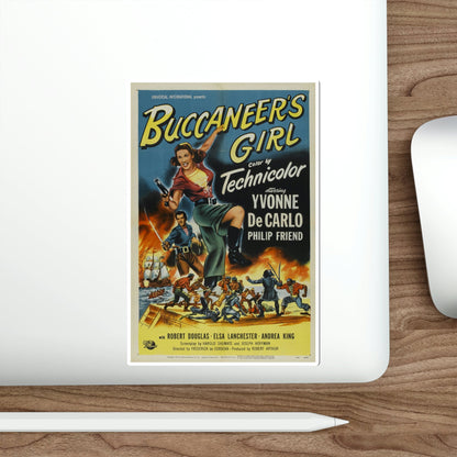 Buccaneers Girl 1950 Movie Poster STICKER Vinyl Die-Cut Decal-The Sticker Space