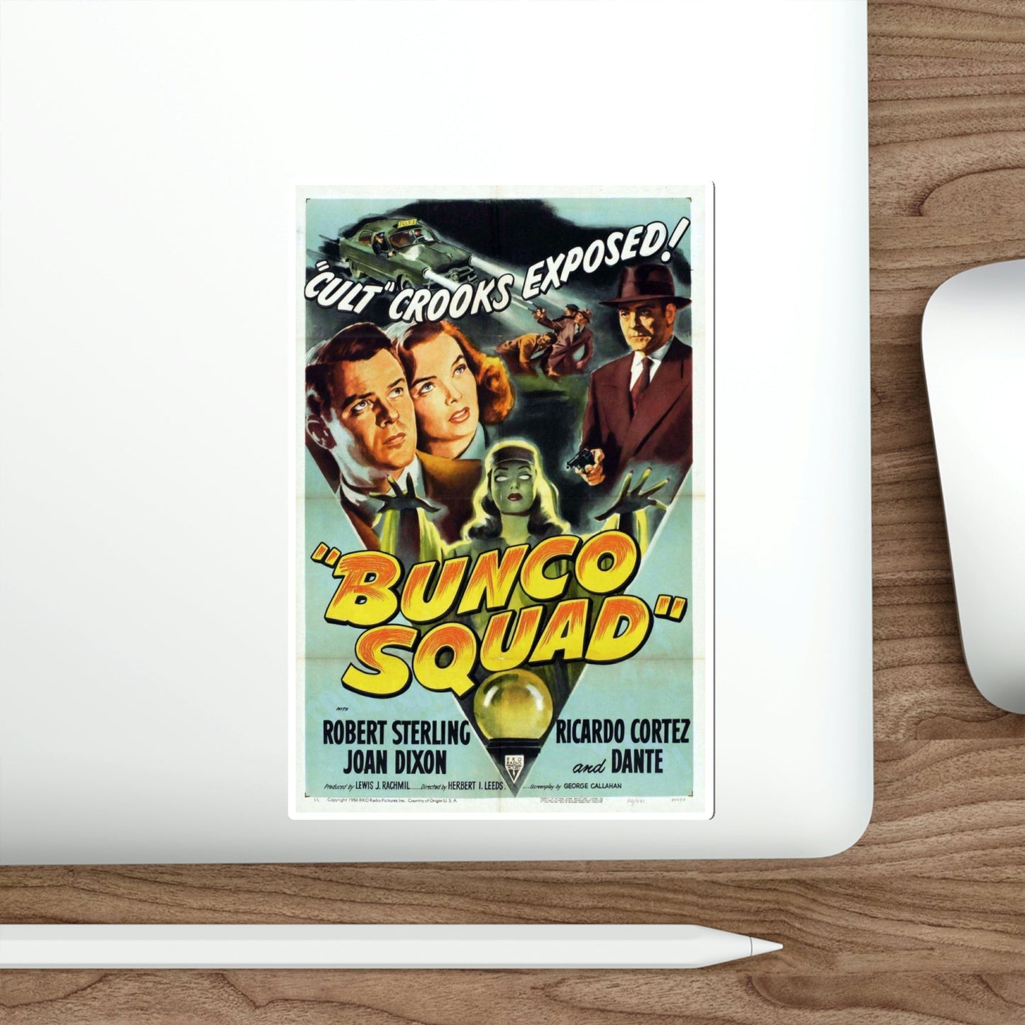 Bunco Squad 1950 Movie Poster STICKER Vinyl Die-Cut Decal-The Sticker Space