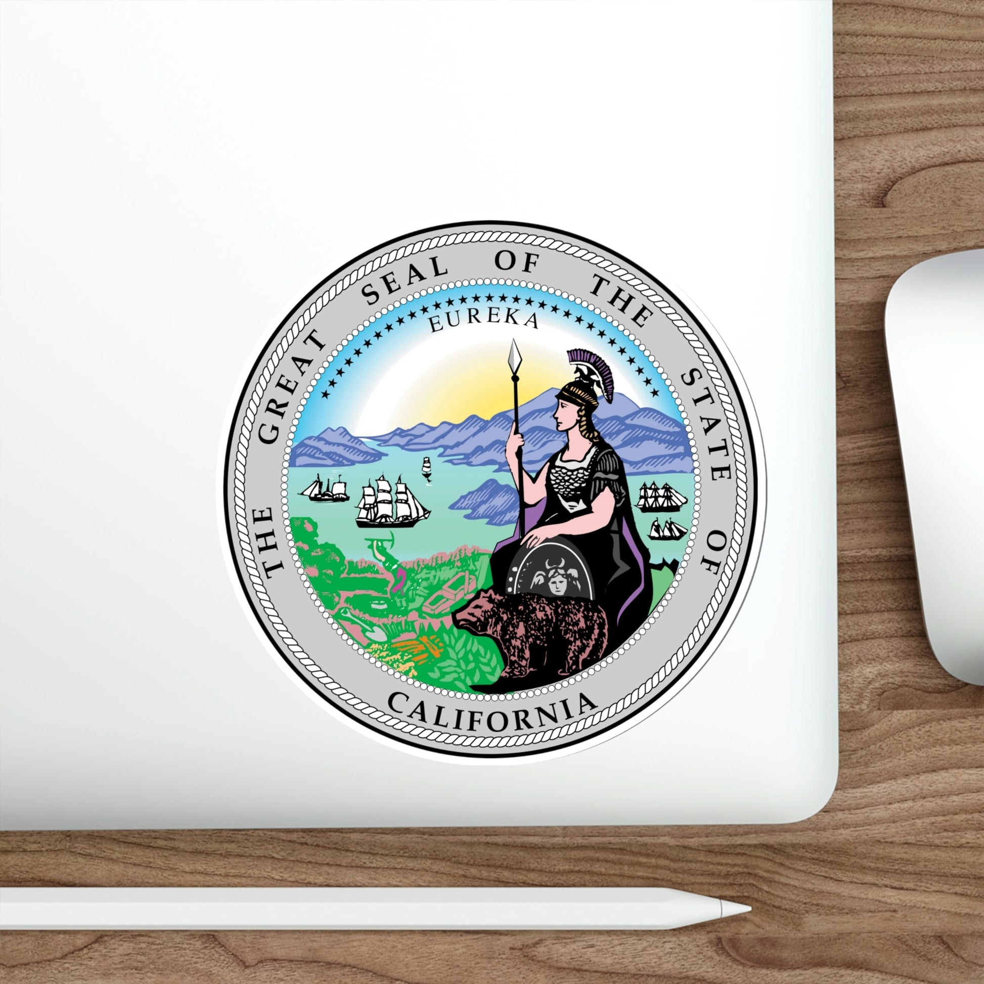 California State Seal STICKER Vinyl Die-Cut Decal-The Sticker Space