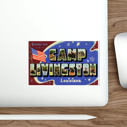 Camp Livingston Louisiana (Greeting Cards) STICKER Vinyl Die-Cut Decal-The Sticker Space