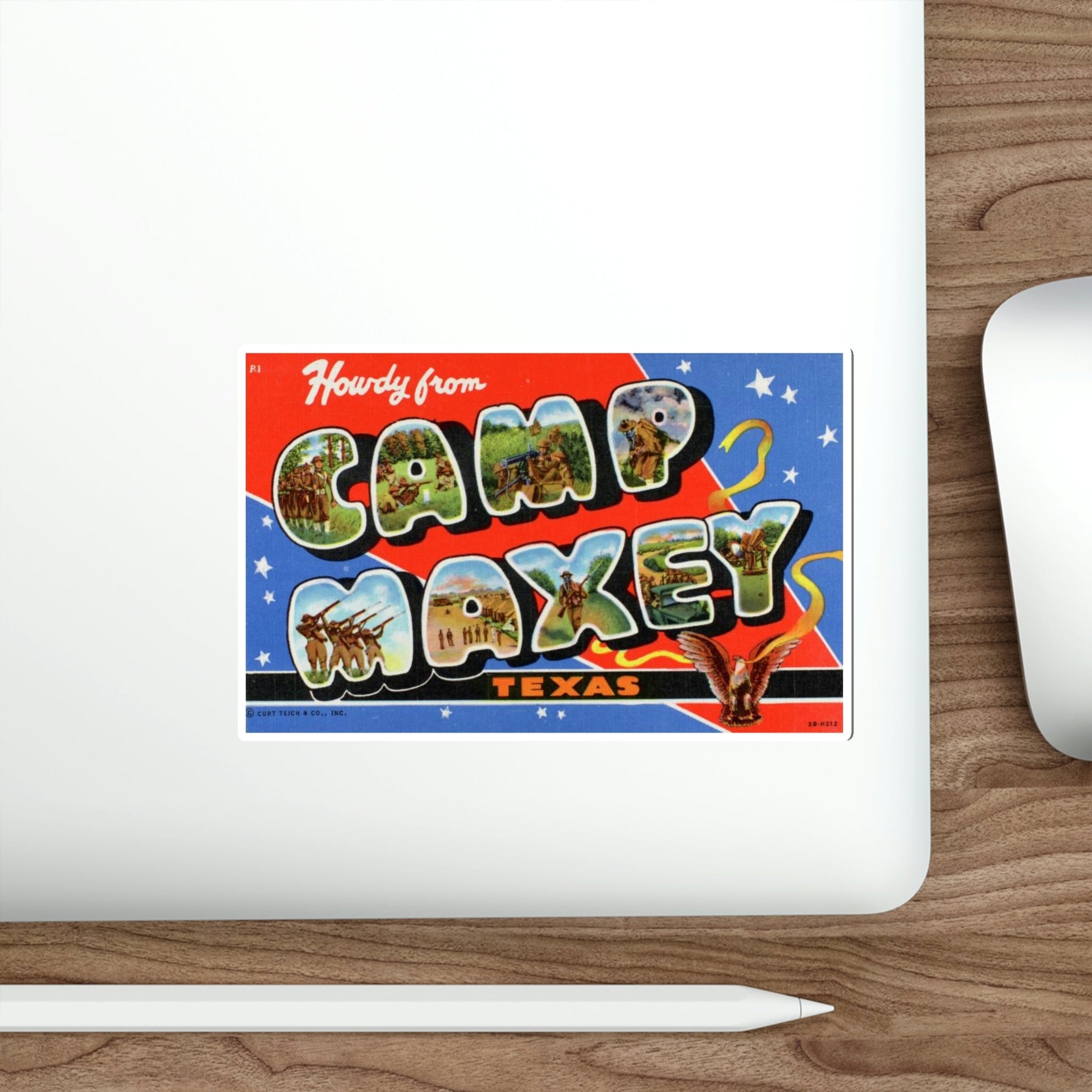 Camp Maxey Texas (Greeting Cards) STICKER Vinyl Die-Cut Decal-The Sticker Space