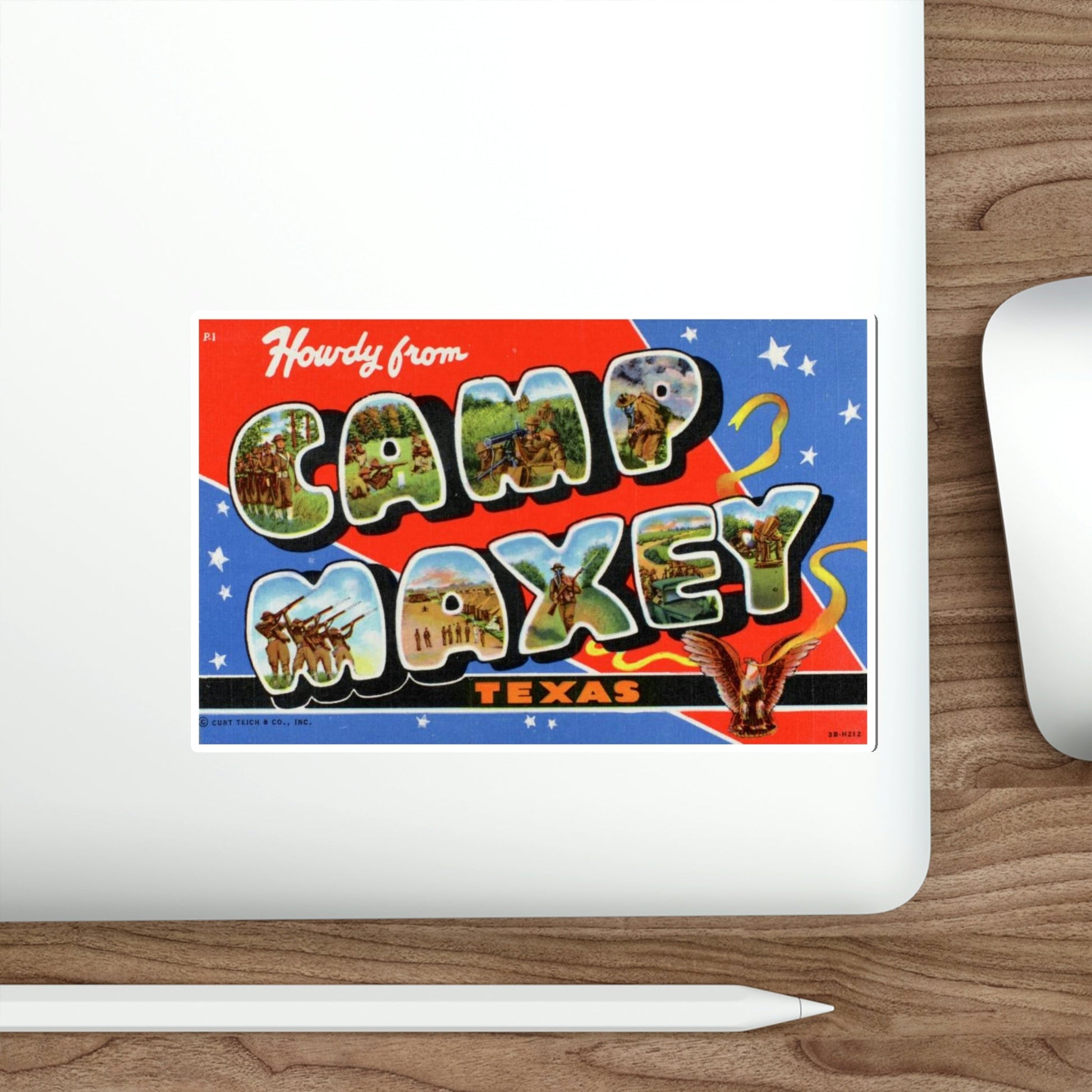 Camp Maxey Texas (Greeting Cards) STICKER Vinyl Die-Cut Decal-The Sticker Space