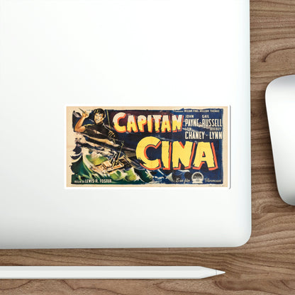 Captain China 1950 v3 Movie Poster STICKER Vinyl Die-Cut Decal-The Sticker Space