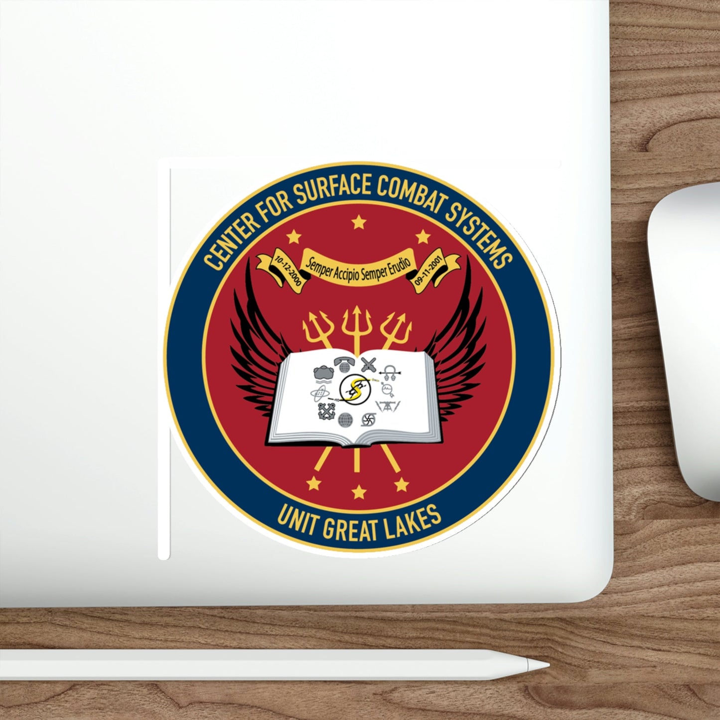 Center For Service Combat Systems Unit Great Lakes (U.S. Navy) STICKER Vinyl Die-Cut Decal-The Sticker Space