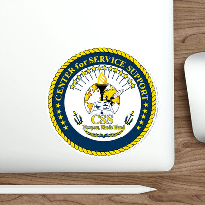 Center for Service Support Newport RI (U.S. Navy) STICKER Vinyl Die-Cut Decal-The Sticker Space