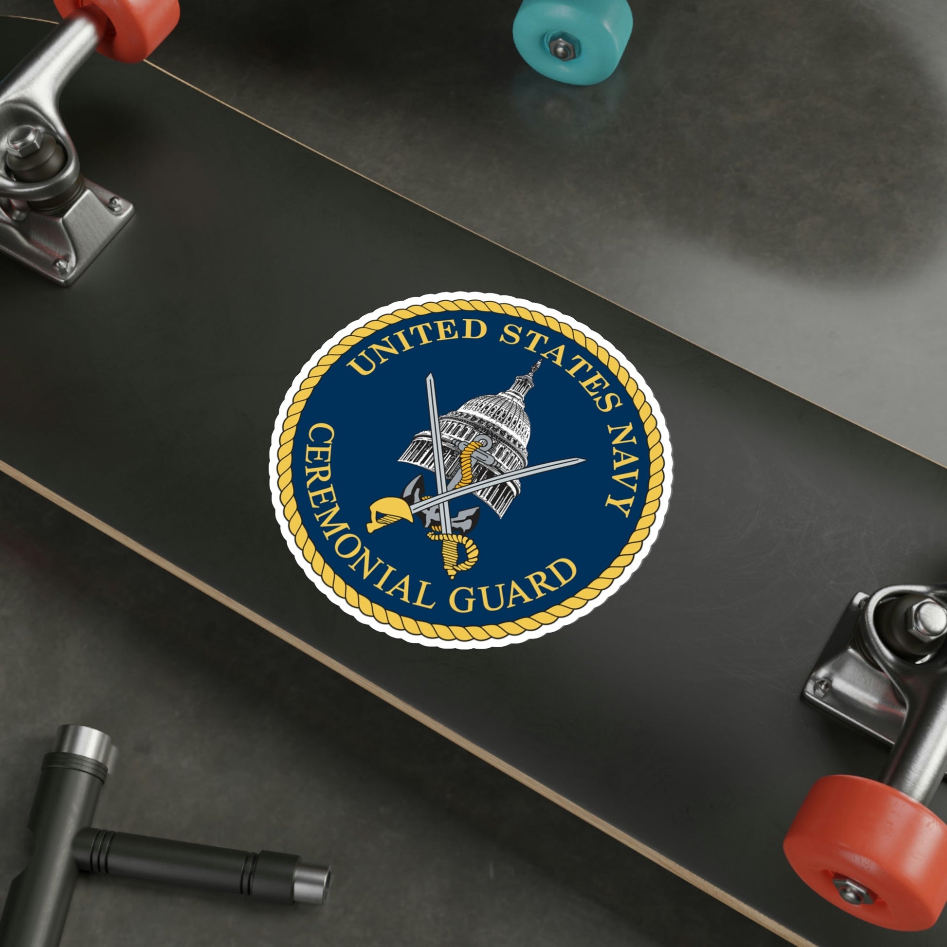 Ceremonial Guard (U.S. Navy) STICKER Vinyl Die-Cut Decal-The Sticker Space