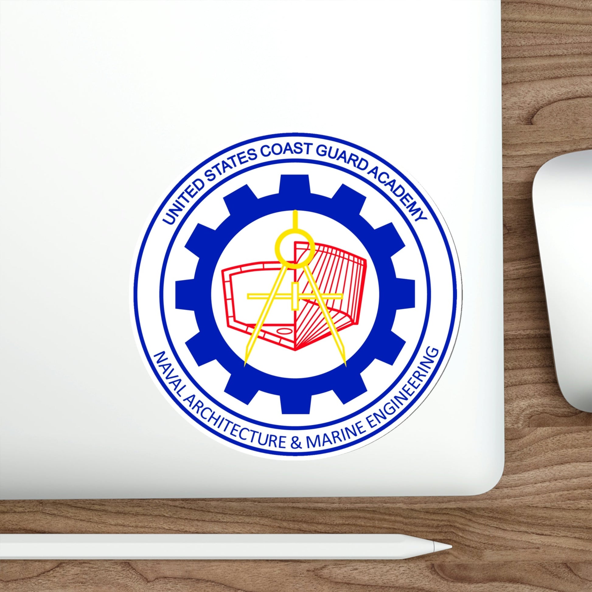 CG Naval Architecture & Marine Eng (U.S. Coast Guard) STICKER Vinyl Die-Cut Decal-The Sticker Space