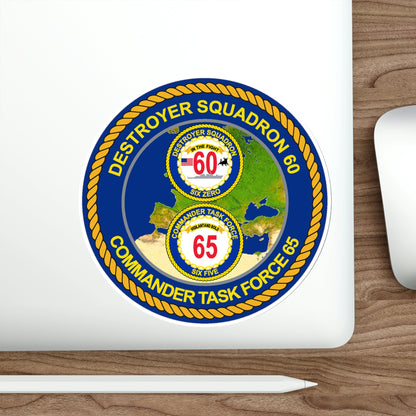 CGLO DESRON 60 CTF 65 Destroyer Squadron 60 and Command Task Force 65 Rota Spain (U.S. Navy) STICKER Vinyl Die-Cut Decal-The Sticker Space