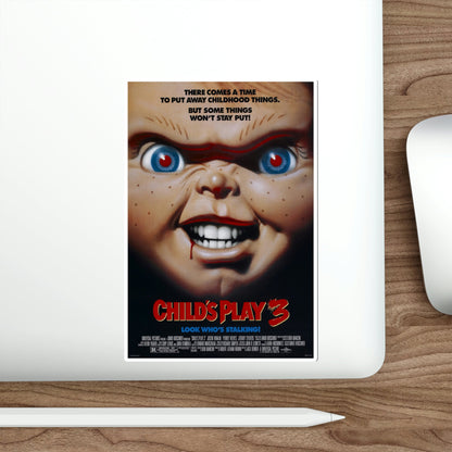 Childs Play 3 1991 Movie Poster STICKER Vinyl Die-Cut Decal-The Sticker Space