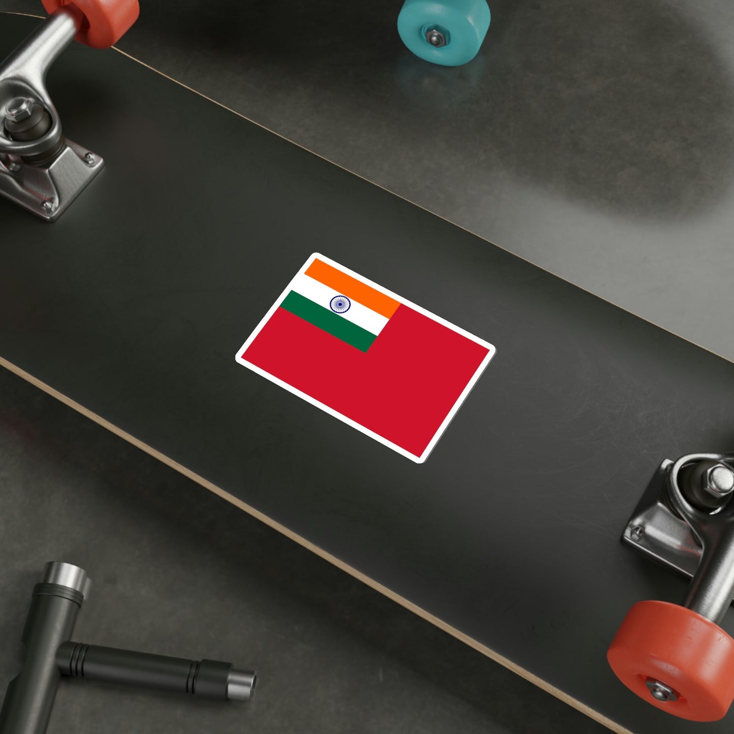 Civil Ensign of India (India) STICKER Vinyl Die-Cut Decal-The Sticker Space