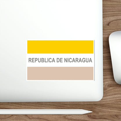 Civil Ensign of Nicaragua (1854-1858) STICKER Vinyl Die-Cut Decal-The Sticker Space