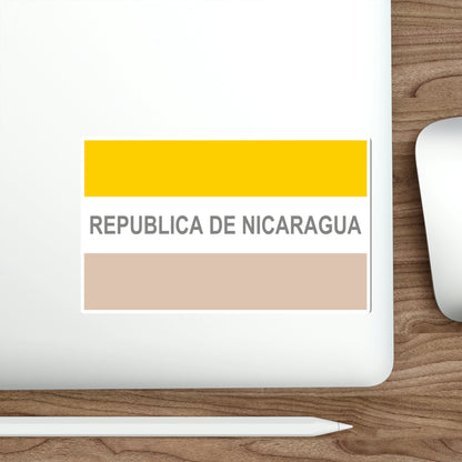 Civil Ensign of Nicaragua (1854-1858) STICKER Vinyl Die-Cut Decal-The Sticker Space