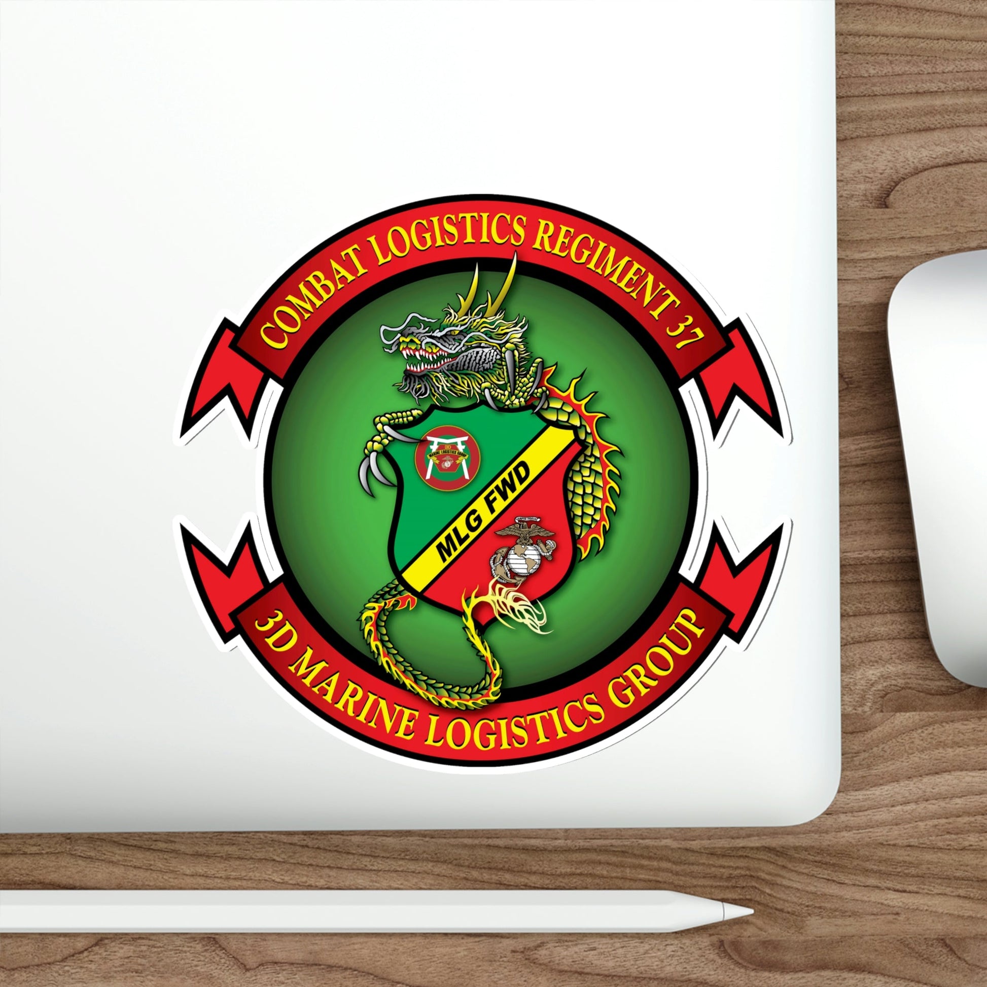 CLR 37 (USMC) STICKER Vinyl Die-Cut Decal-The Sticker Space