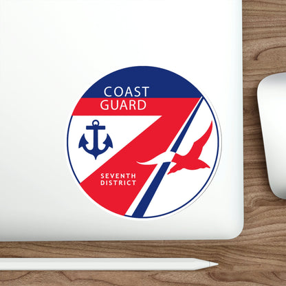 Coast Guard Seventh District (U.S. Coast Guard) STICKER Vinyl Die-Cut Decal-The Sticker Space