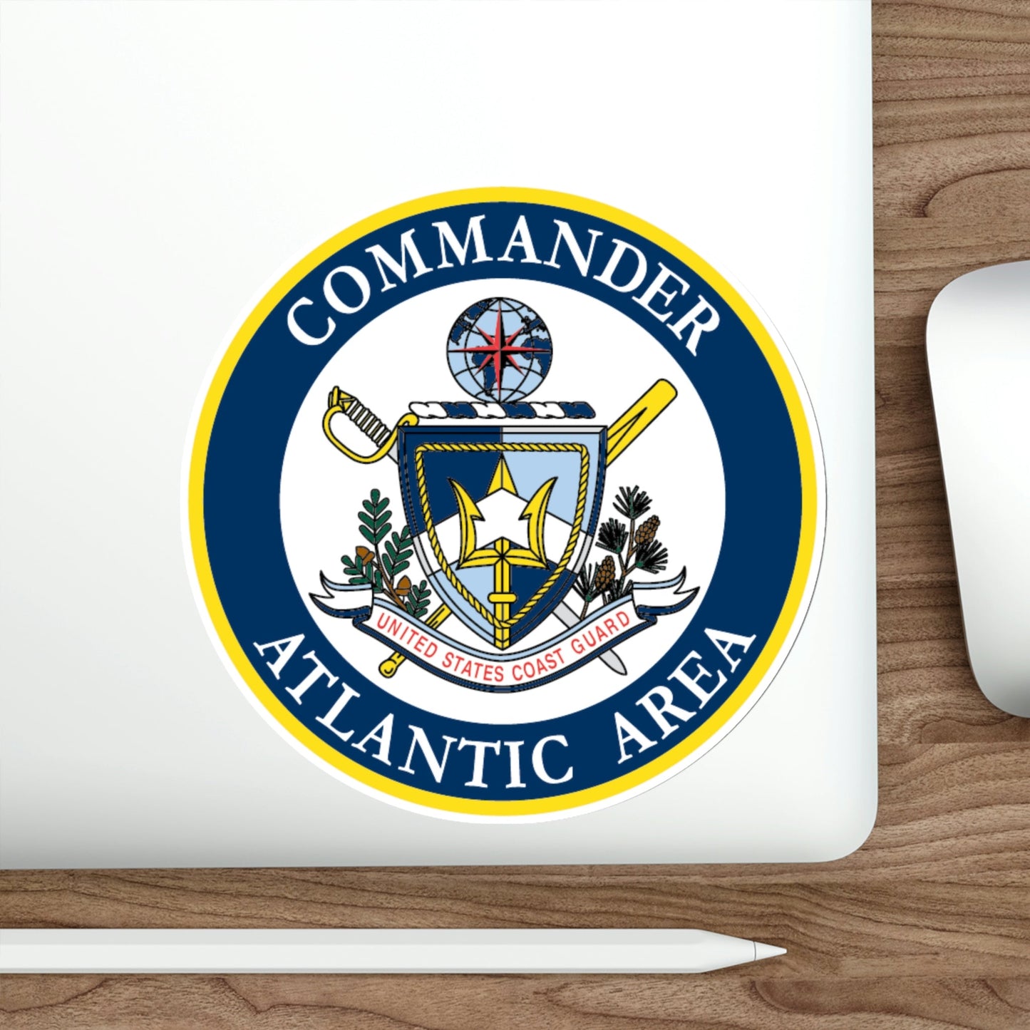 COMMANDER ATLANTIC AREA (U.S. Coast Guard) STICKER Vinyl Die-Cut Decal-The Sticker Space