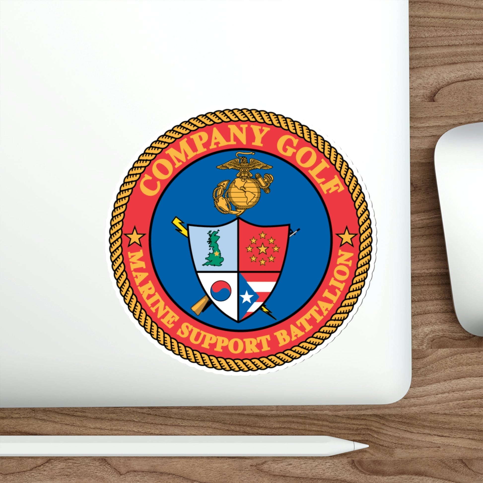 Company Golf (USMC) STICKER Vinyl Die-Cut Decal-The Sticker Space