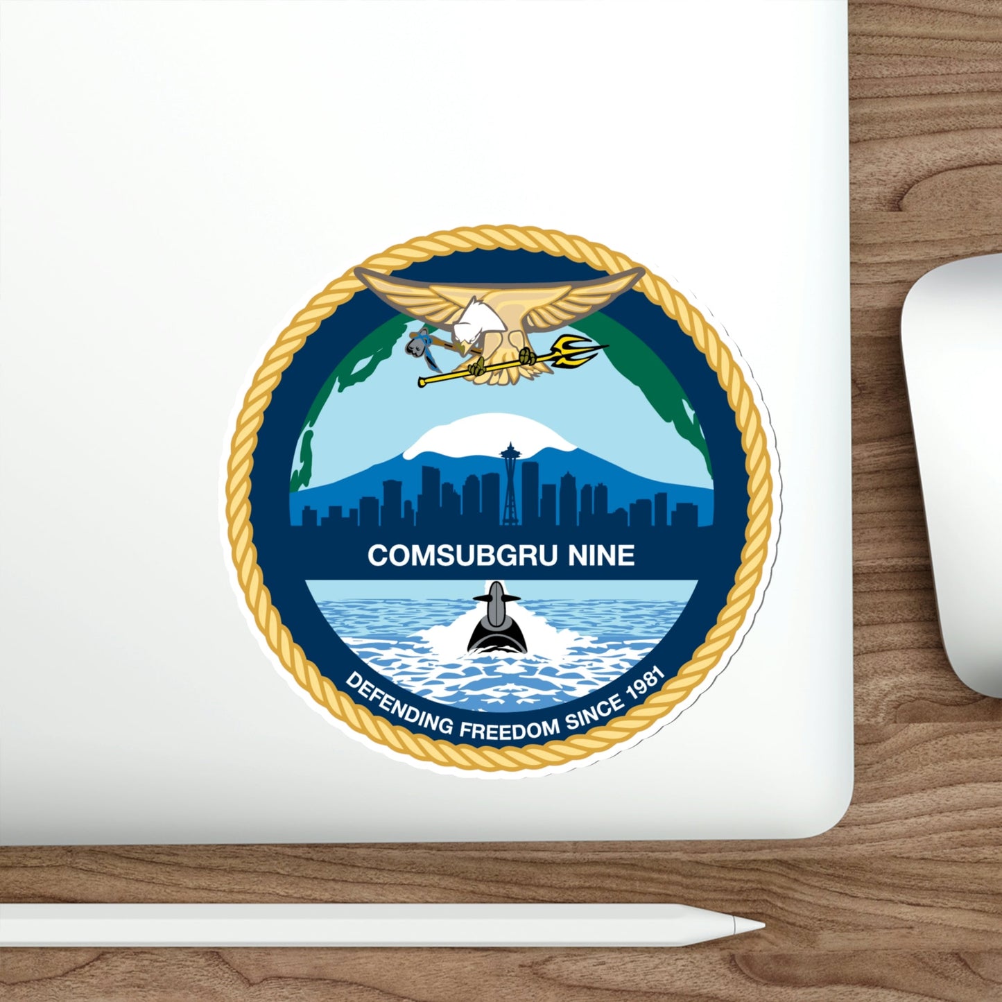 COMSUBGRU 9 Commander Submarine Group 9 (U.S. Navy) STICKER Vinyl Die-Cut Decal-The Sticker Space