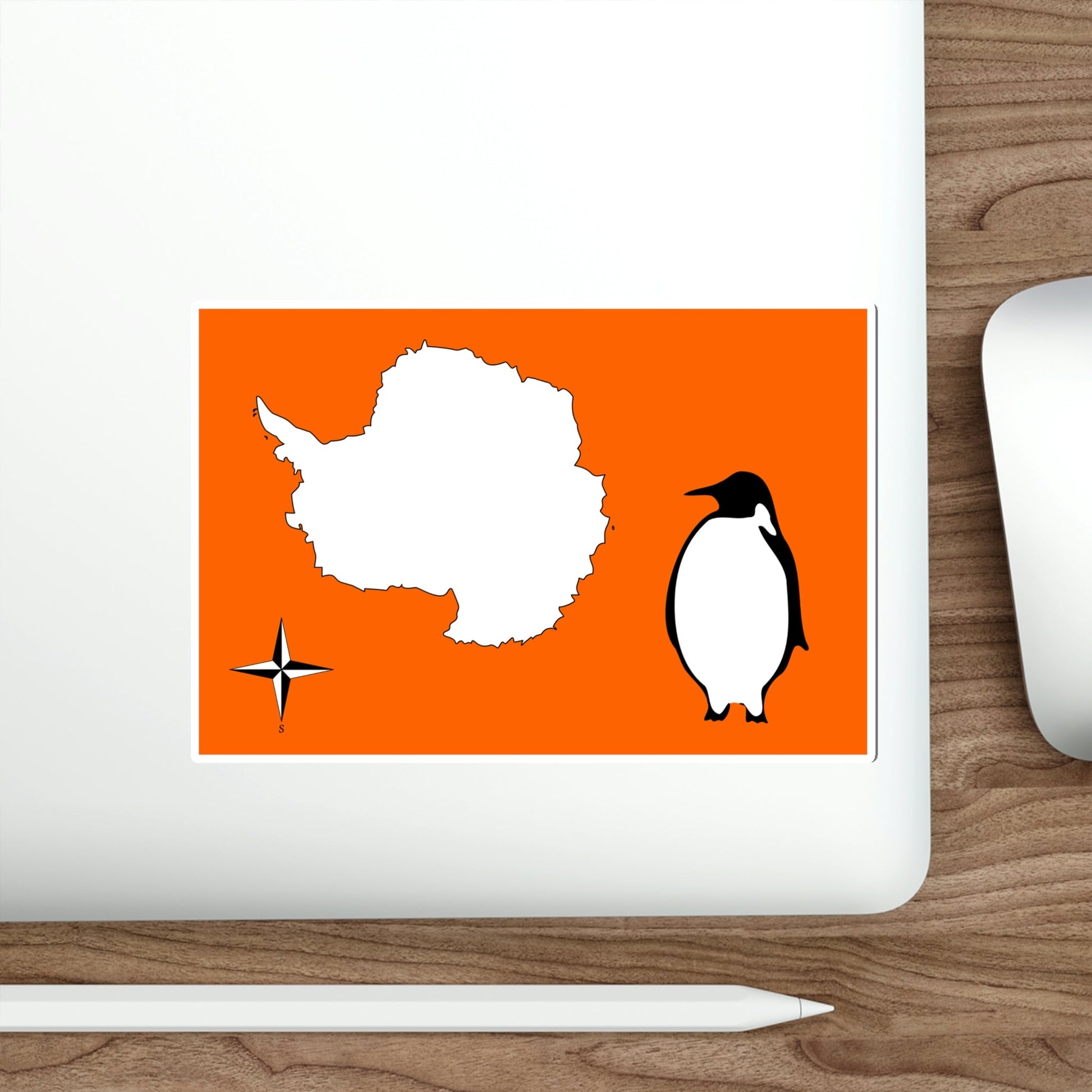 Cooper & Tucker’s Antarctica Flag Proposal STICKER Vinyl Die-Cut Decal-The Sticker Space