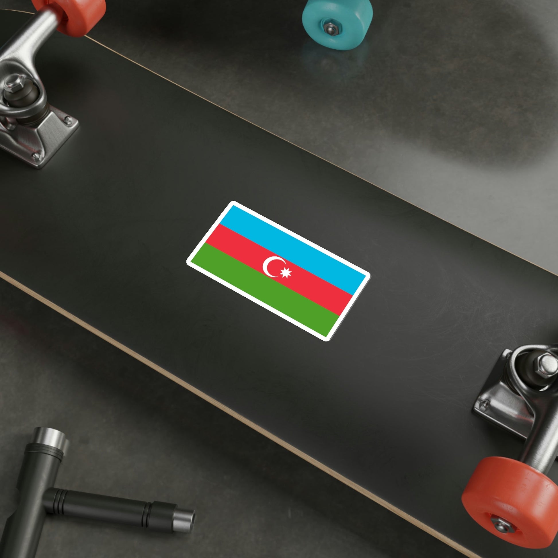 Copy of Flag of Azerbaijan STICKER Vinyl Die-Cut Decal-The Sticker Space