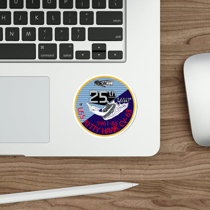 Copy of USS Kitty Hawk CV 63 (U.S. Navy) STICKER Vinyl Die-Cut Decal-The Sticker Space