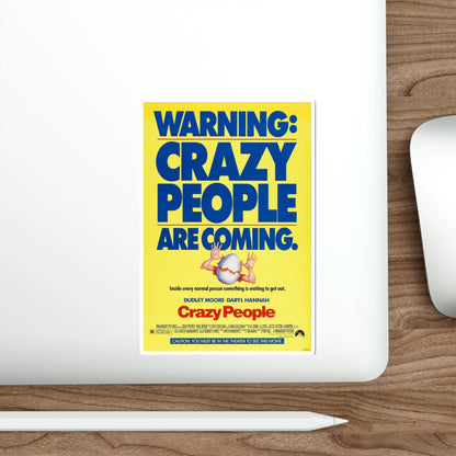 Crazy People 1990 Movie Poster STICKER Vinyl Die-Cut Decal-The Sticker Space