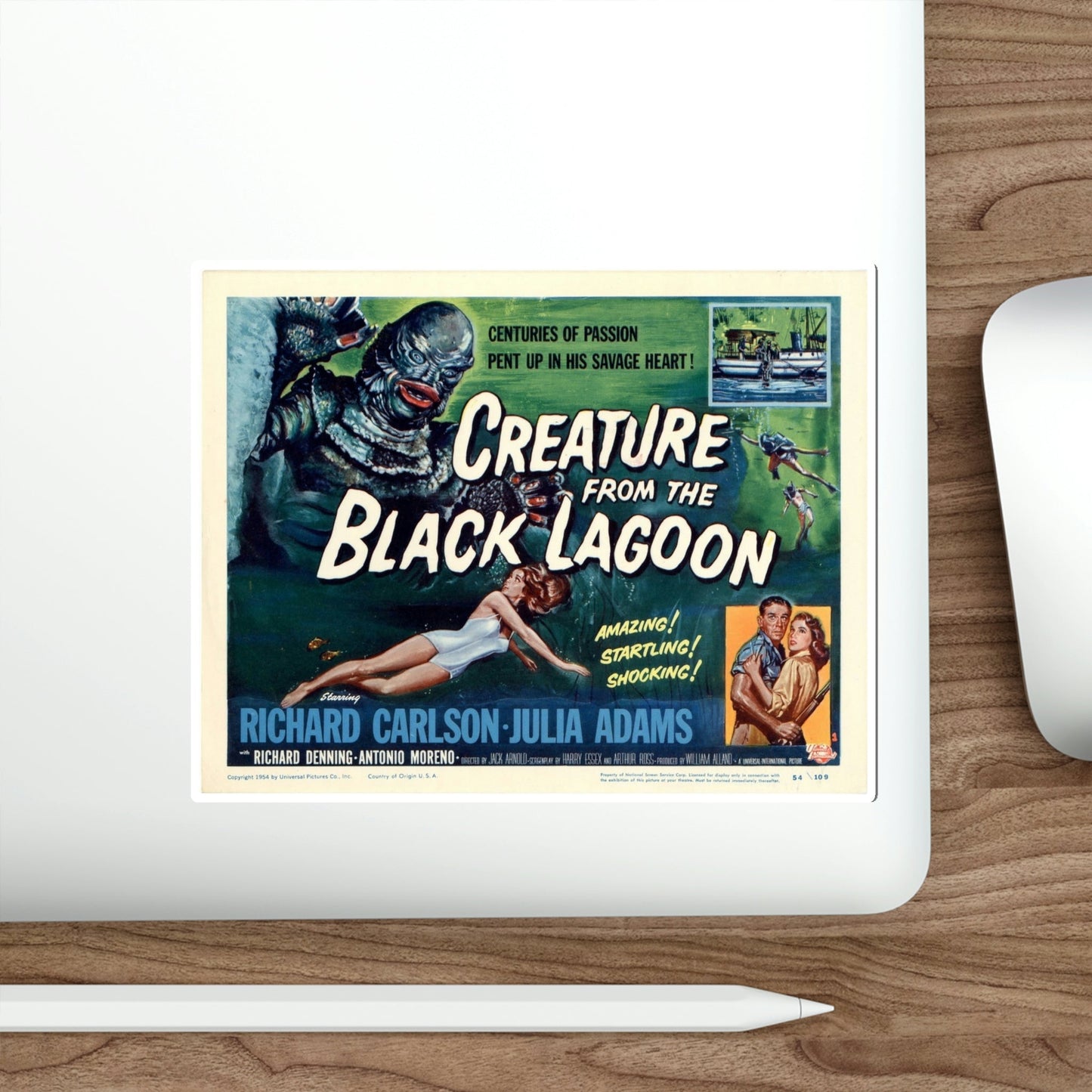 Creature from the Black Lagoon 1954 v3 Movie Poster STICKER Vinyl Die-Cut Decal-The Sticker Space