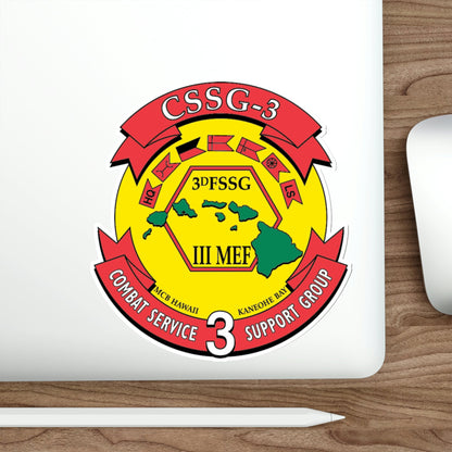 CSSG 3 Combat Service Support Group 3 (USMC) STICKER Vinyl Die-Cut Decal-The Sticker Space