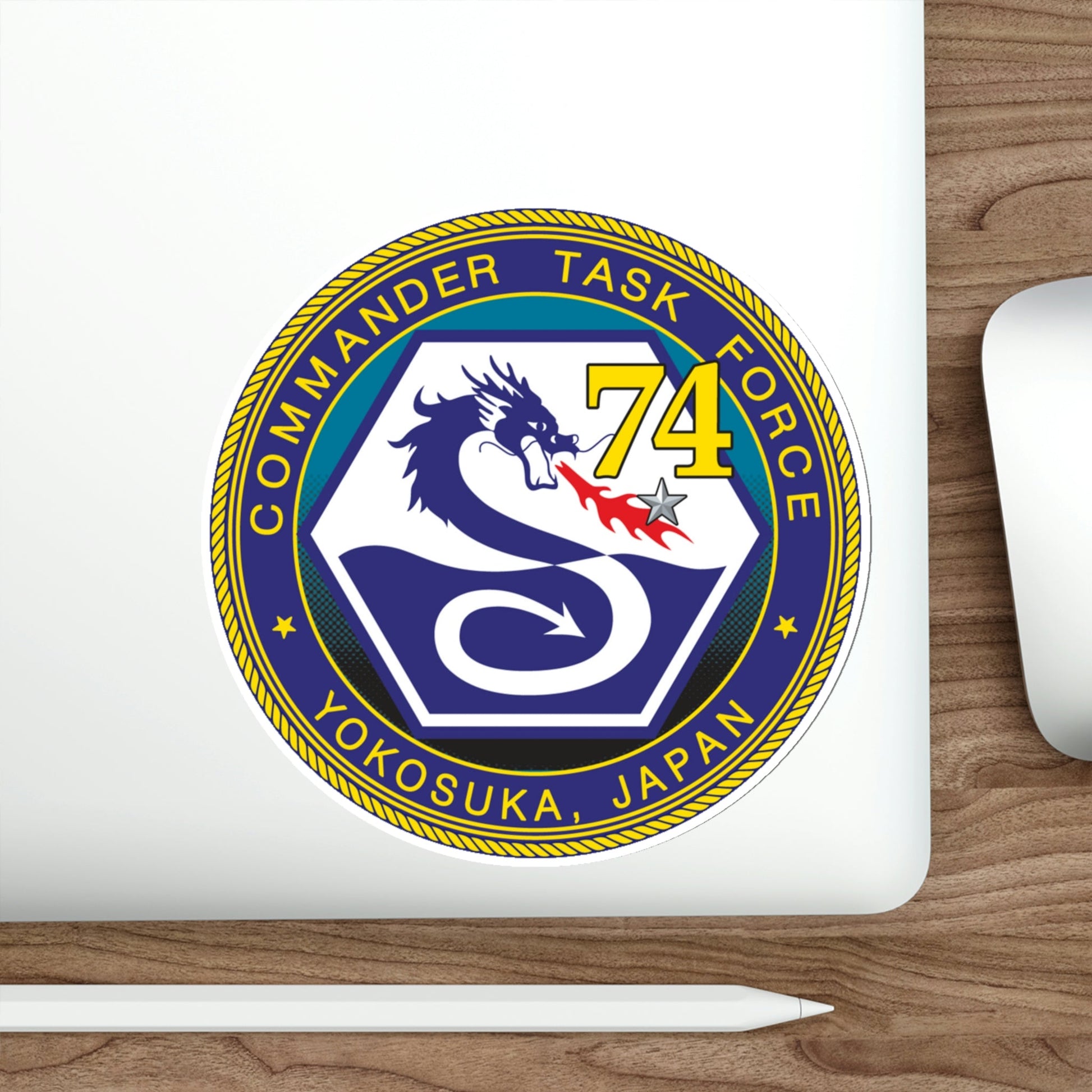 CTF 74 Yokosuka Japan Combined Task Force (U.S. Navy) STICKER Vinyl Die-Cut Decal-The Sticker Space