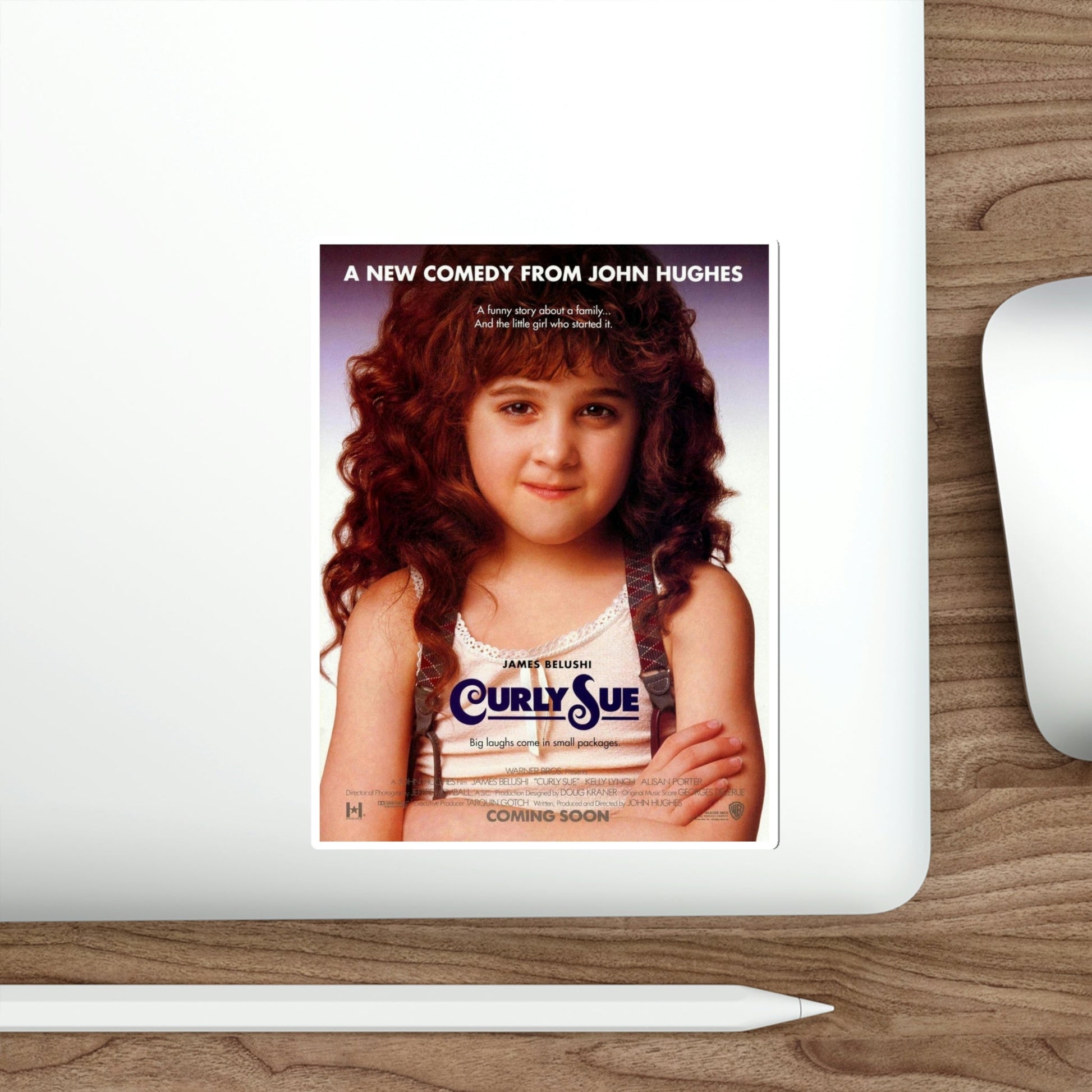 Curly Sue 1991 Movie Poster STICKER Vinyl Die-Cut Decal-The Sticker Space