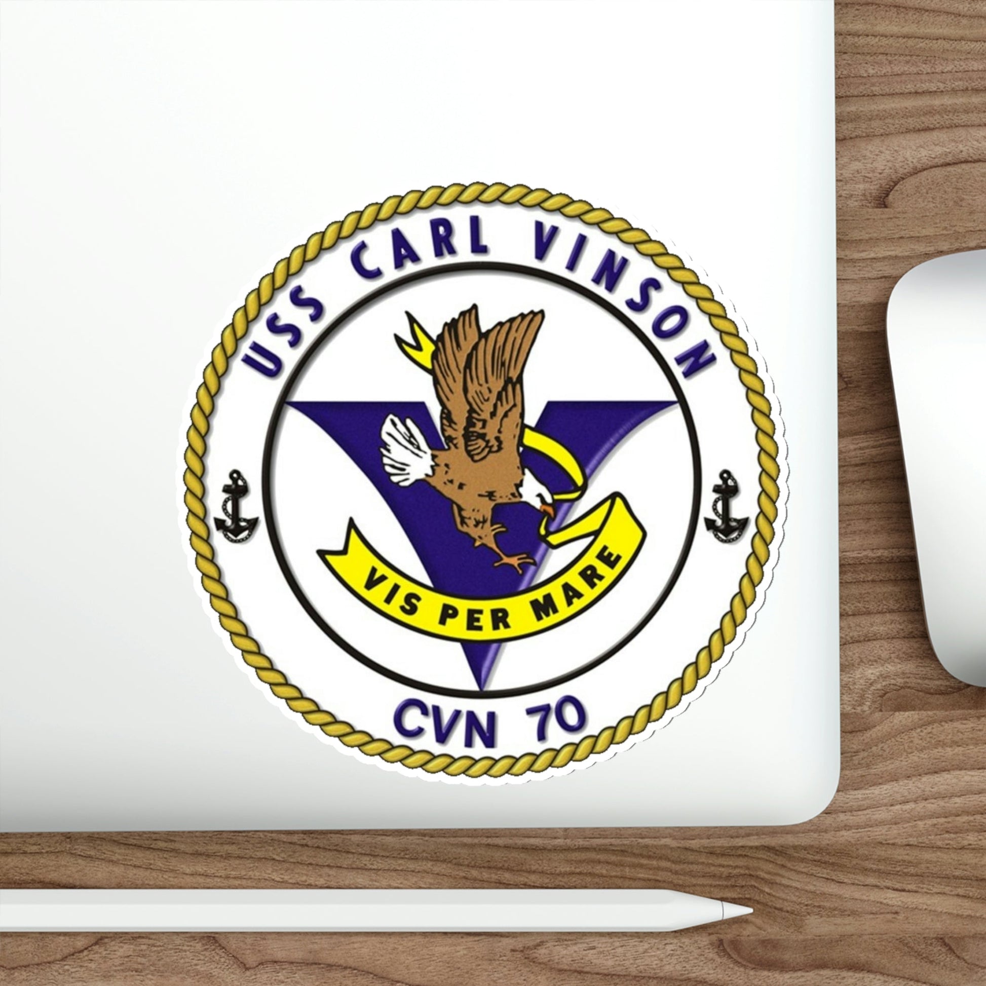 CVN 70 USS Carl Vinson 1982 (U.S. Navy) STICKER Vinyl Die-Cut Decal-The Sticker Space