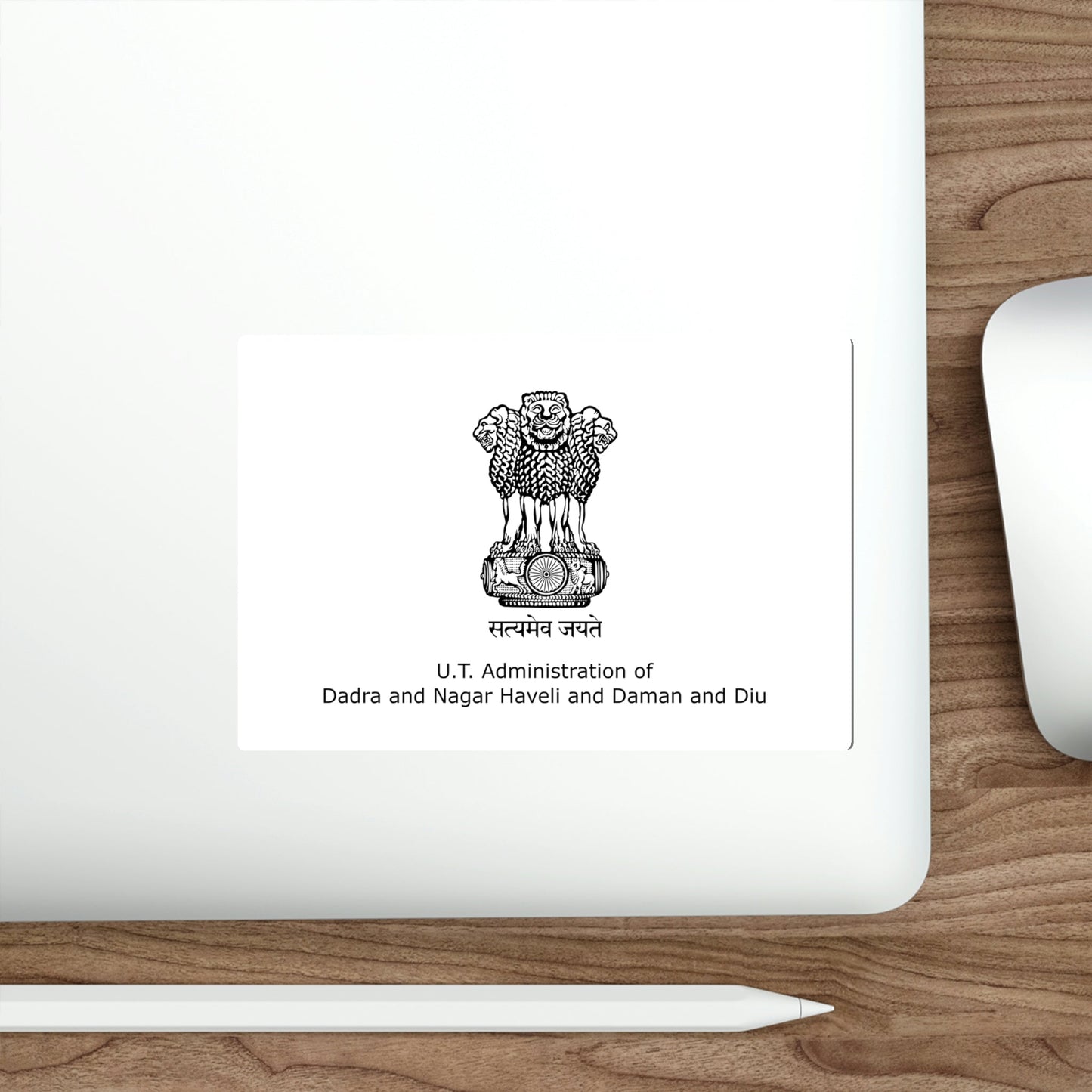 Dadra and Nagar Haveli and Daman and Diu Flag (India) STICKER Vinyl Die-Cut Decal-The Sticker Space