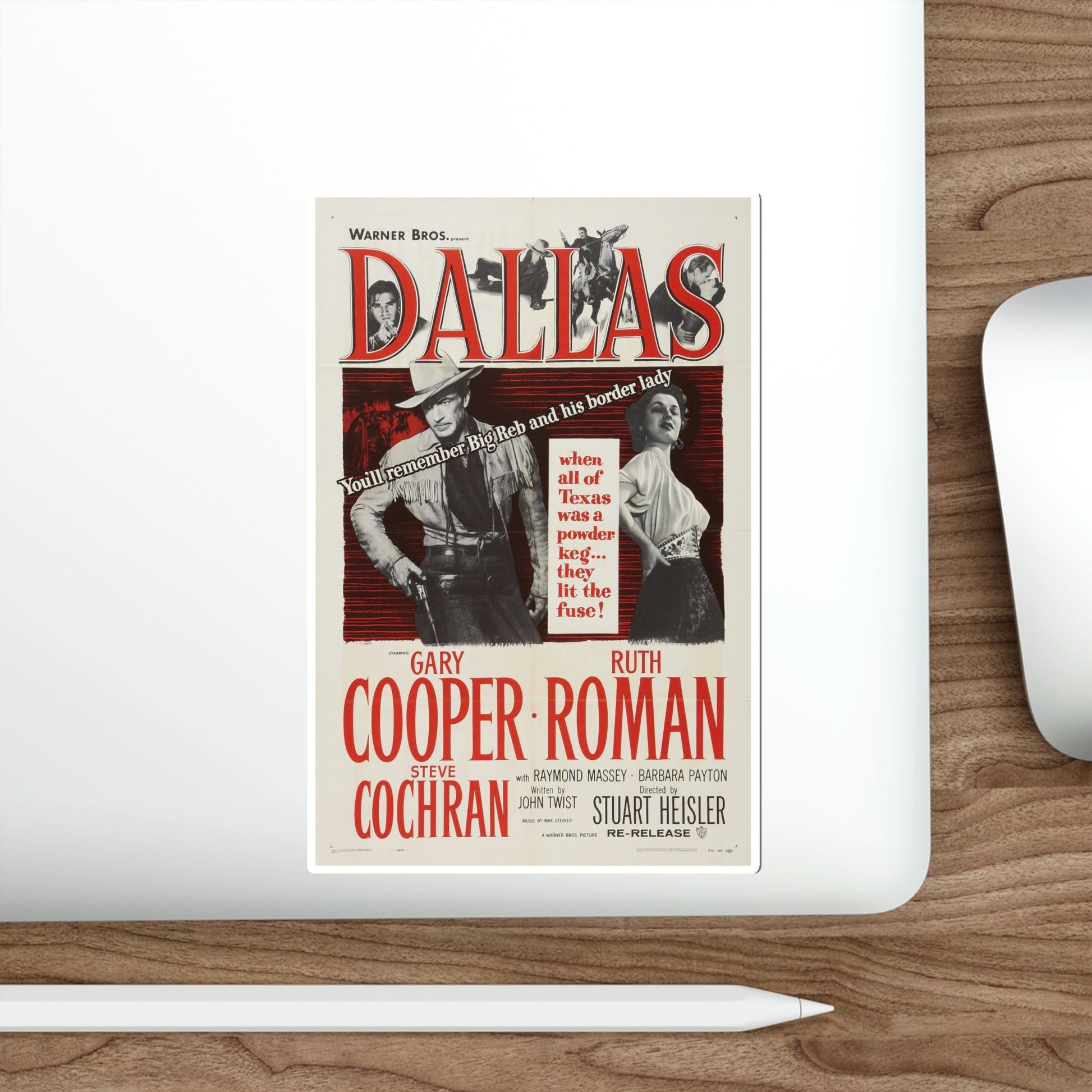 Dallas 1950 v2 Movie Poster STICKER Vinyl Die-Cut Decal-The Sticker Space