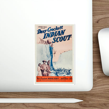 Davy Crockett Indian Scout 1950 Movie Poster STICKER Vinyl Die-Cut Decal-The Sticker Space