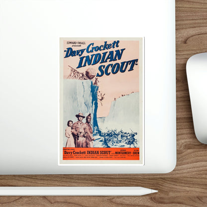 Davy Crockett Indian Scout 1950 Movie Poster STICKER Vinyl Die-Cut Decal-The Sticker Space