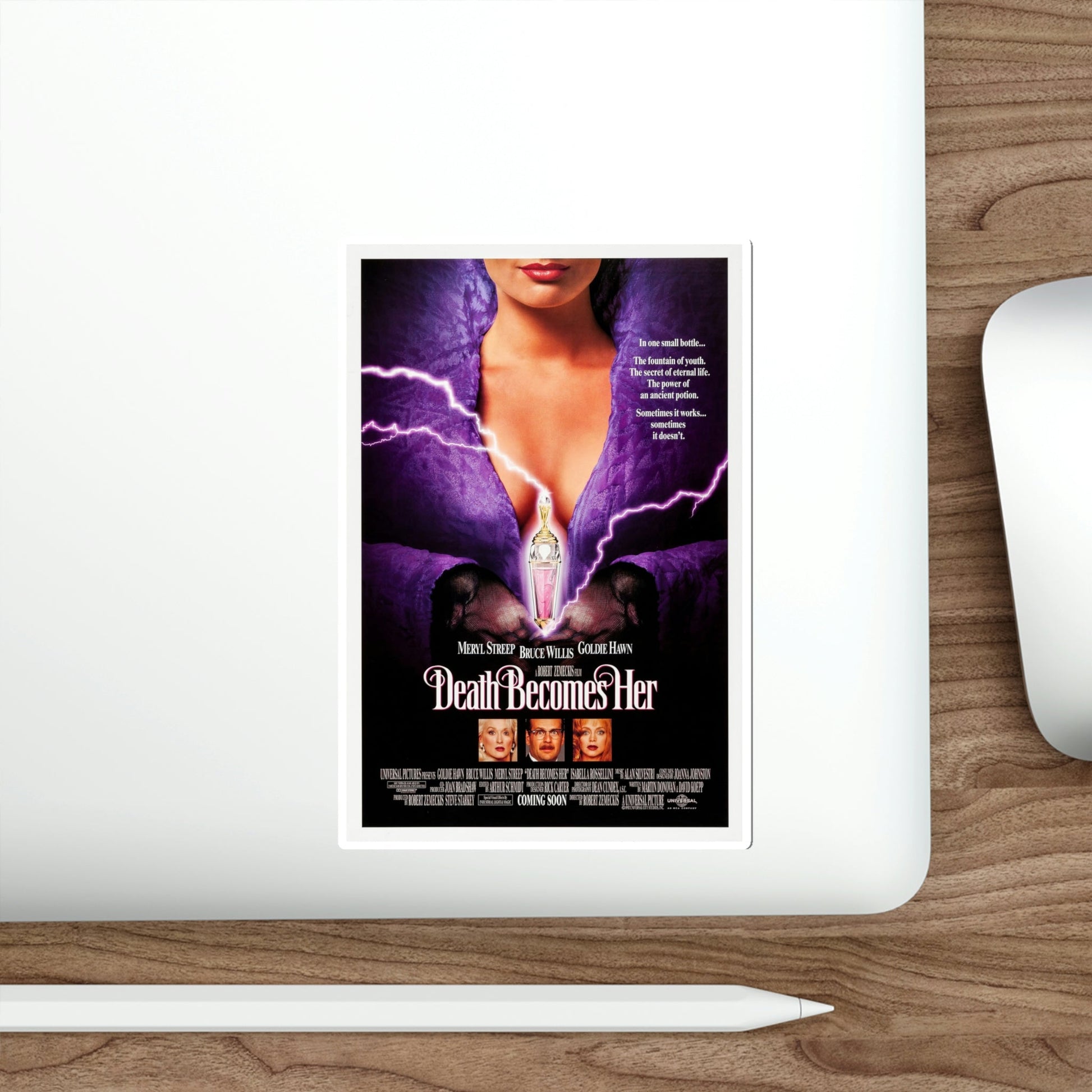 Death Becomes Her 1992 Movie Poster STICKER Vinyl Die-Cut Decal-The Sticker Space