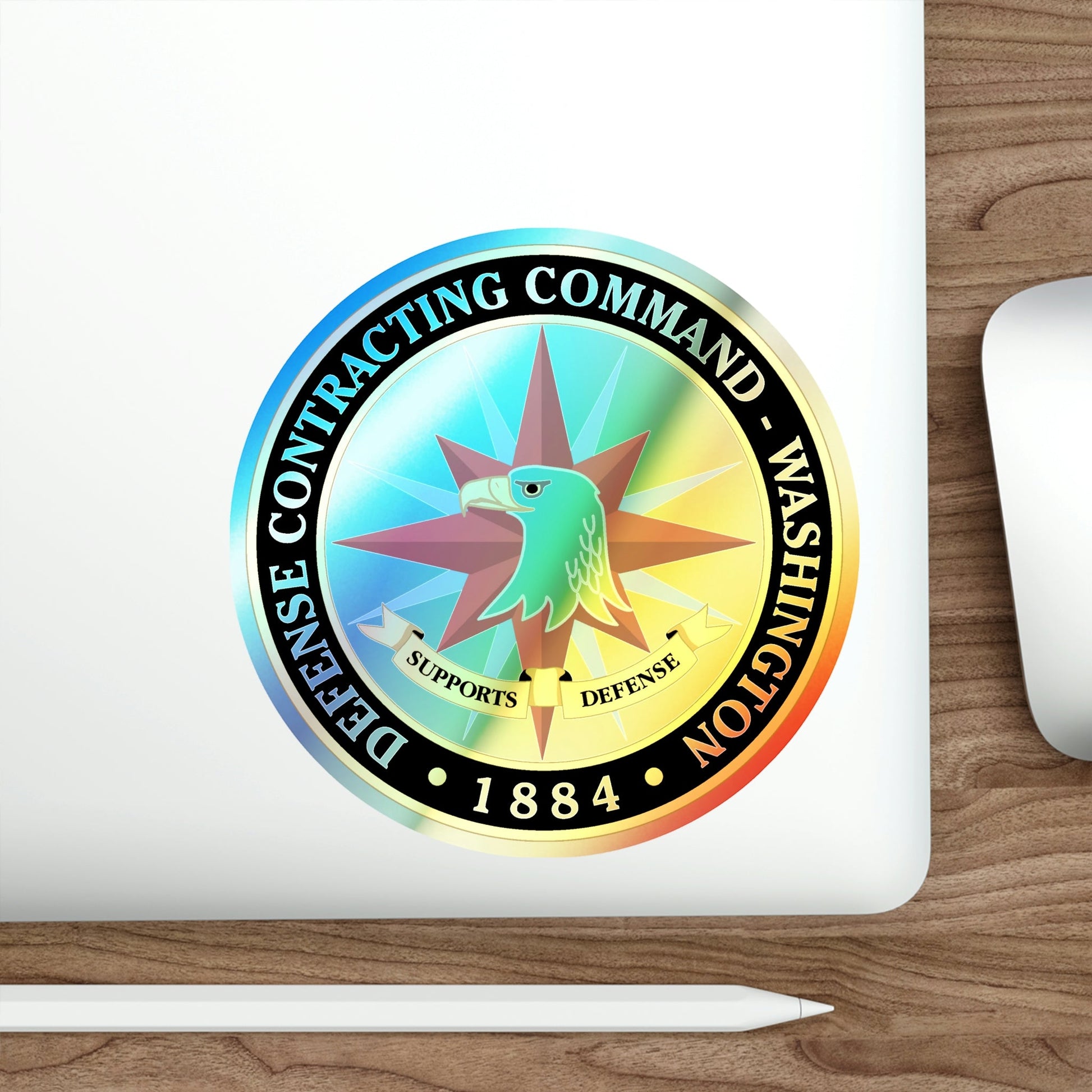 Defense Contracting Command Washington (U.S. Army) Holographic STICKER Die-Cut Vinyl Decal-The Sticker Space