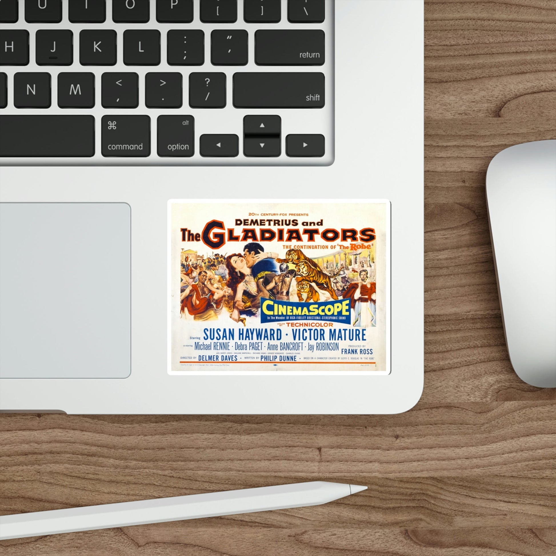 Demetrius and the Gladiators 1954 Movie Poster STICKER Vinyl Die-Cut Decal-The Sticker Space