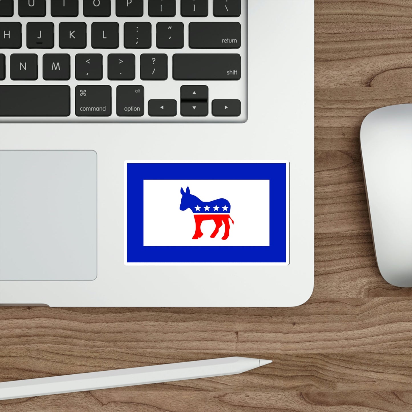 Democratic Party Flag STICKER Vinyl Die-Cut Decal-The Sticker Space