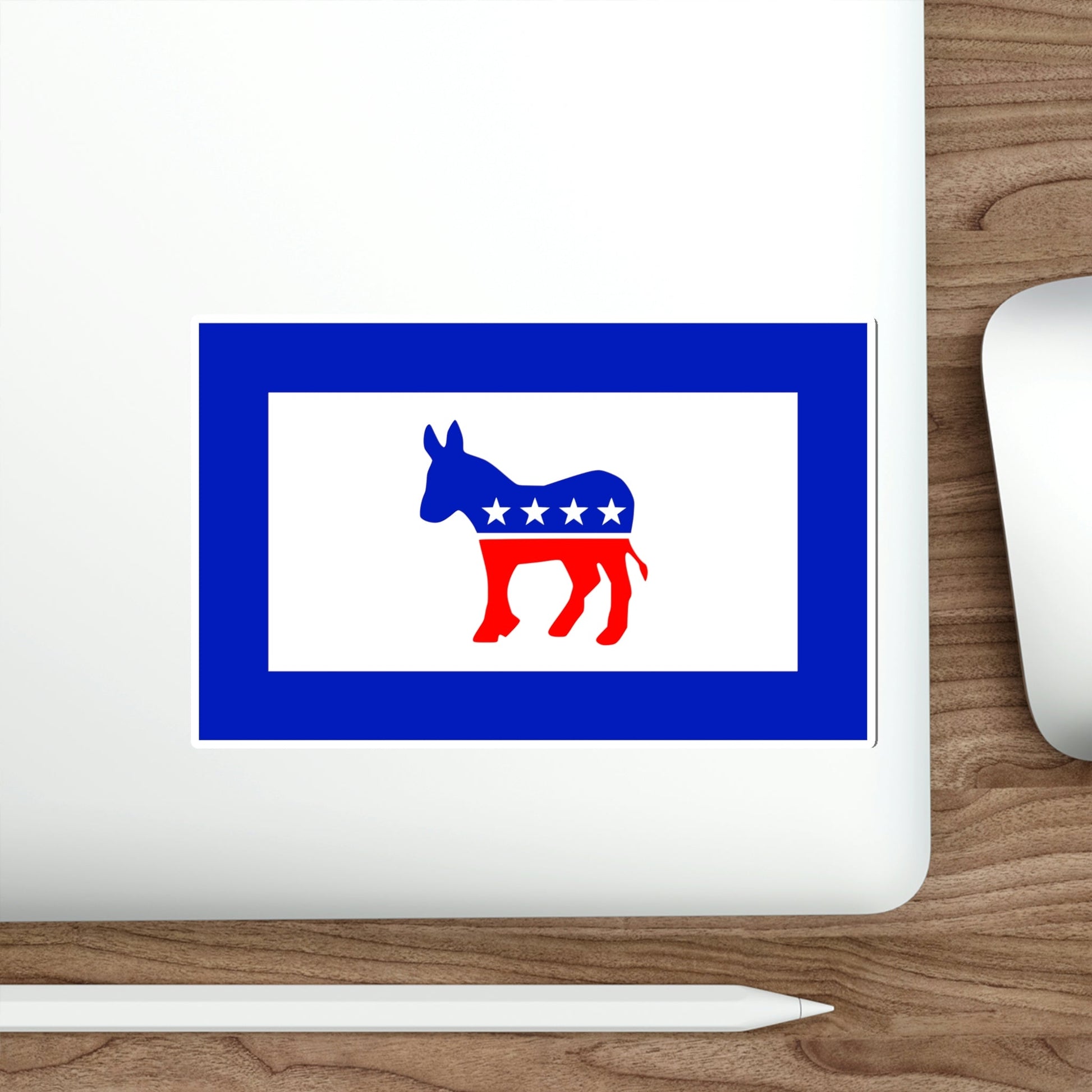 Democratic Party Flag STICKER Vinyl Die-Cut Decal-The Sticker Space