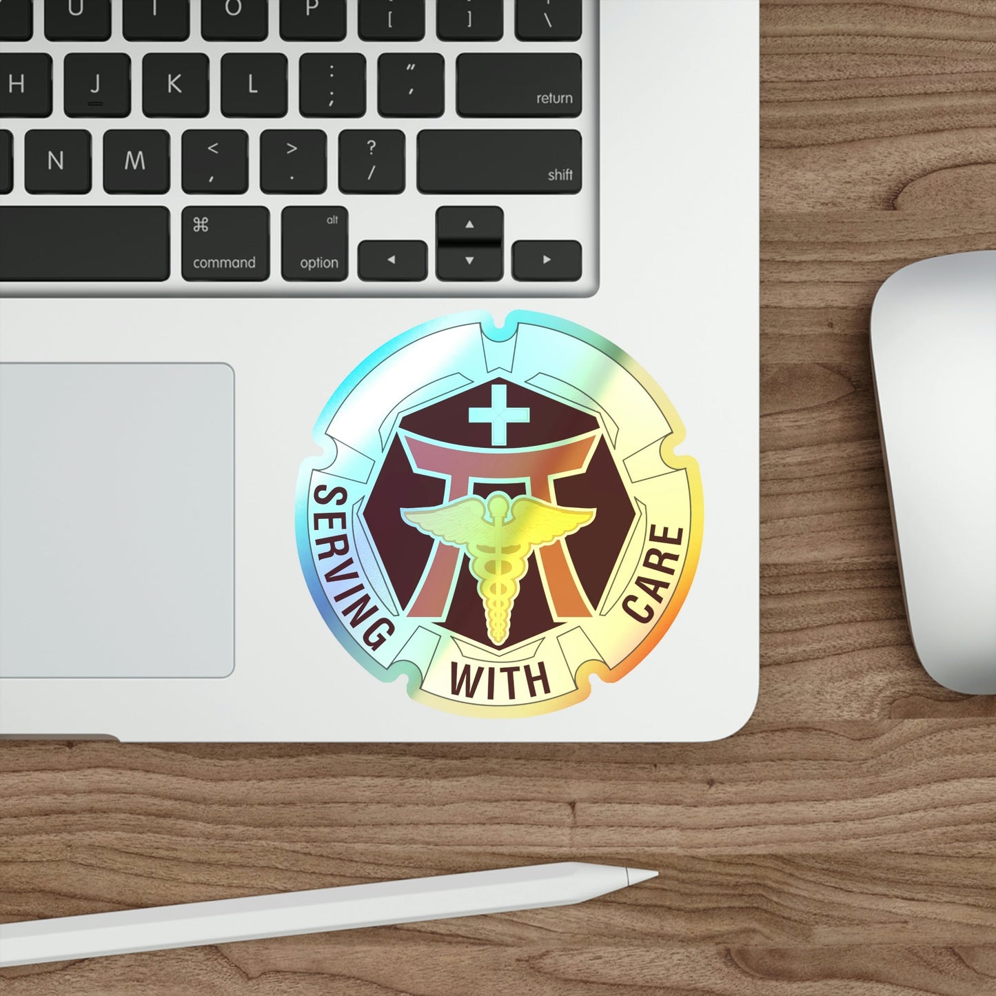 Dental Health Activity Japan (U.S. Army) Holographic STICKER Die-Cut Vinyl Decal-The Sticker Space