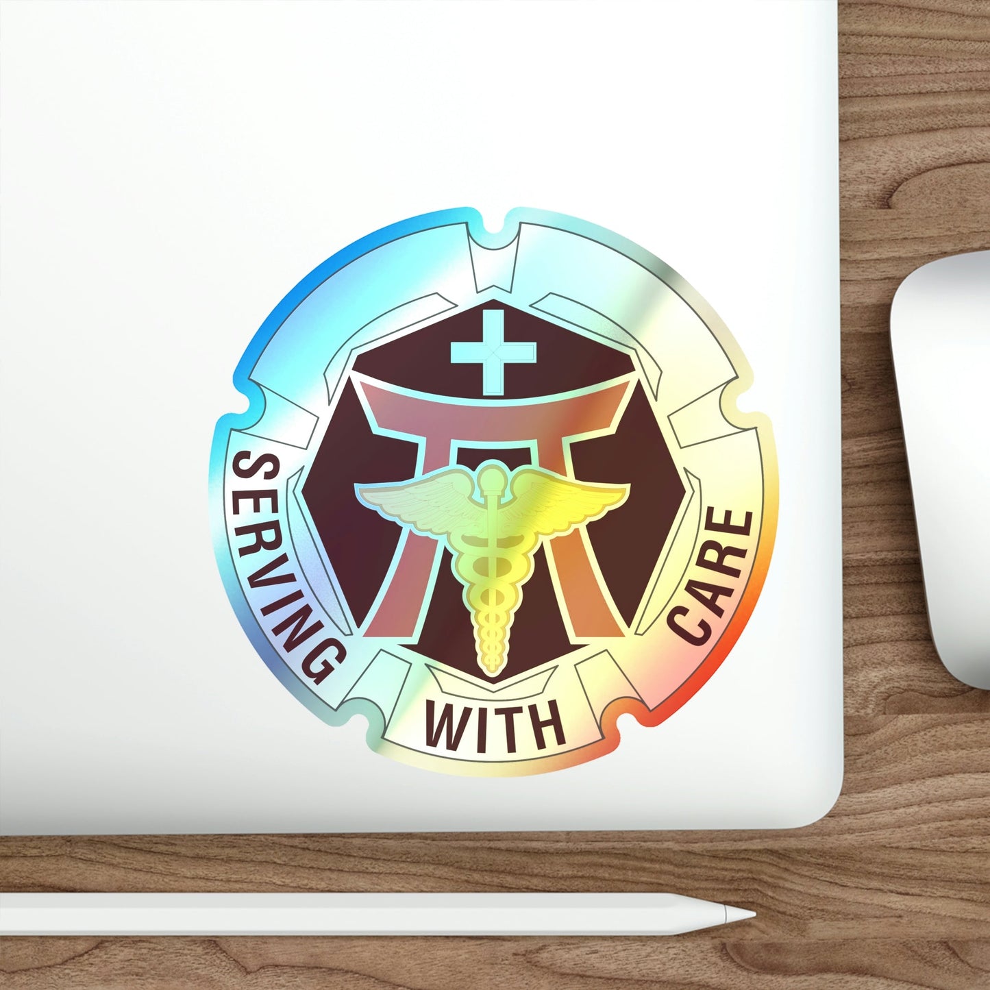 Dental Health Activity Japan (U.S. Army) Holographic STICKER Die-Cut Vinyl Decal-The Sticker Space