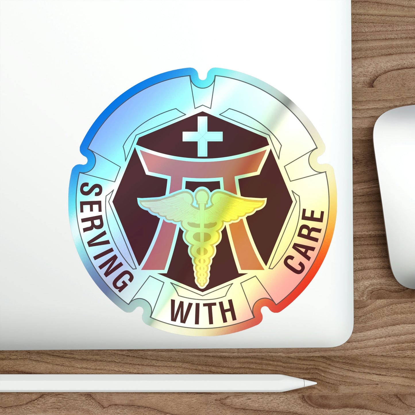 Dental Health Activity Japan (U.S. Army) Holographic STICKER Die-Cut Vinyl Decal-The Sticker Space