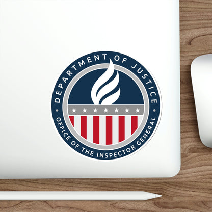 Department of Justice Office of the Inspector General STICKER Vinyl Die-Cut Decal-The Sticker Space