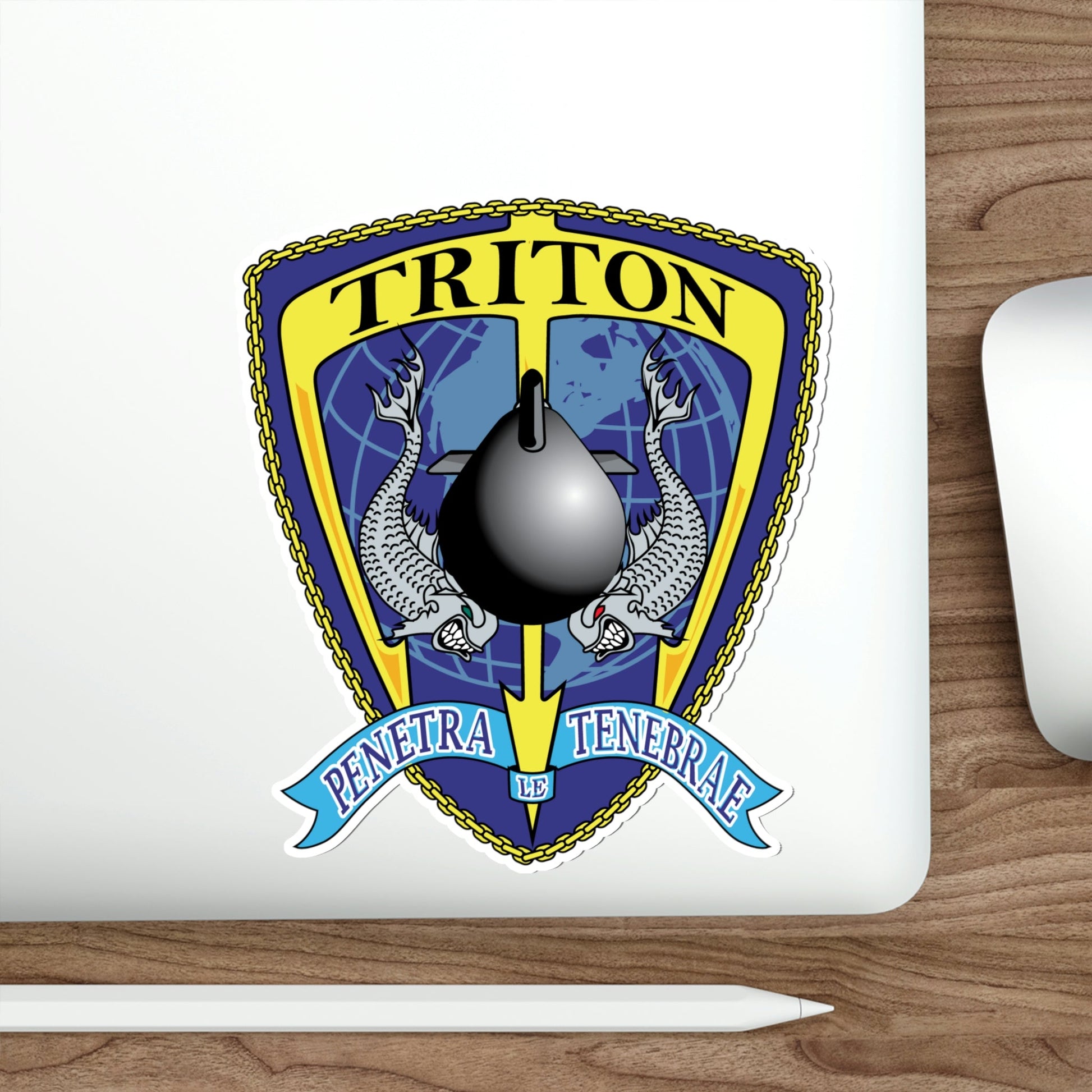 Det Triton (U.S. Navy) STICKER Vinyl Die-Cut Decal-The Sticker Space