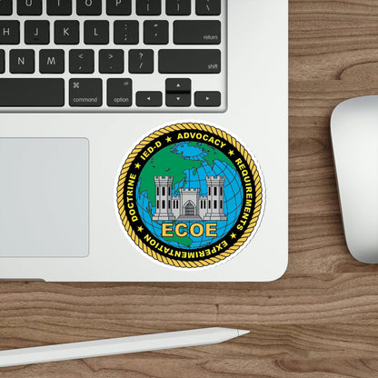 ECOE Engineer Center of Excellence (USMC) STICKER Vinyl Die-Cut Decal-The Sticker Space