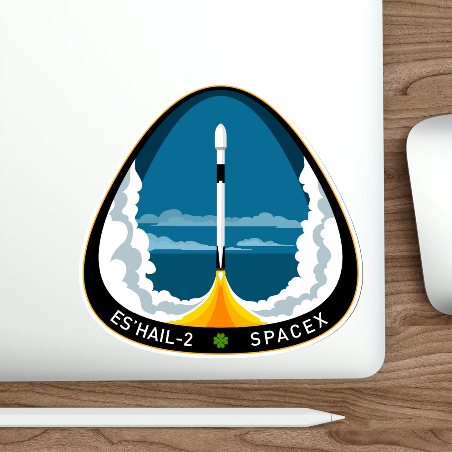 Es’hail-2 (SpaceX) STICKER Vinyl Die-Cut Decal-The Sticker Space